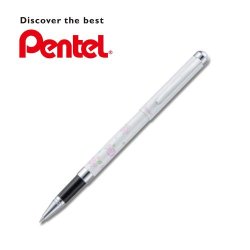 日本 PENTEL 飛龍 Sterling玫瑰系列鋼珠筆(白桿/B820/2入組)