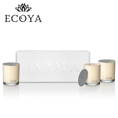 澳洲ECOYA 經典迷你水晶香氛蠟燭3入禮盒