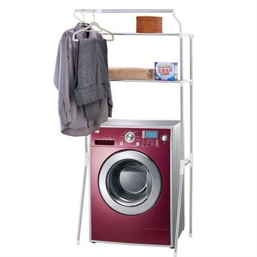 【HR安室家】不鏽鋼伸縮式洗衣機置物架-BCF14