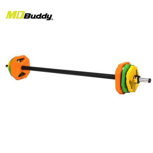 MDBuddy 組合式居家訓練槓鈴組-健身 重量訓練 隨機