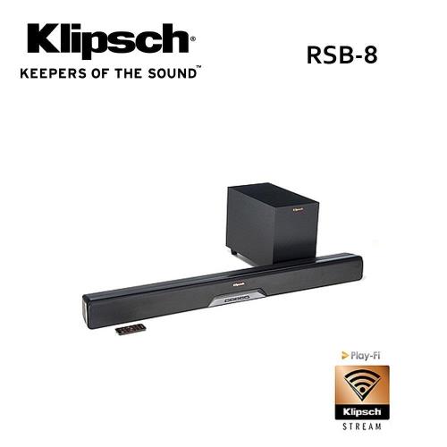 Klipsch 美國古力奇  藍牙微型劇院 RSB-8 SOUNDBAR+超低音喇叭