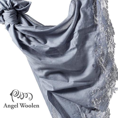 Angel Woolen 印度手工法國蕾絲披肩圍巾(蕾絲密語)