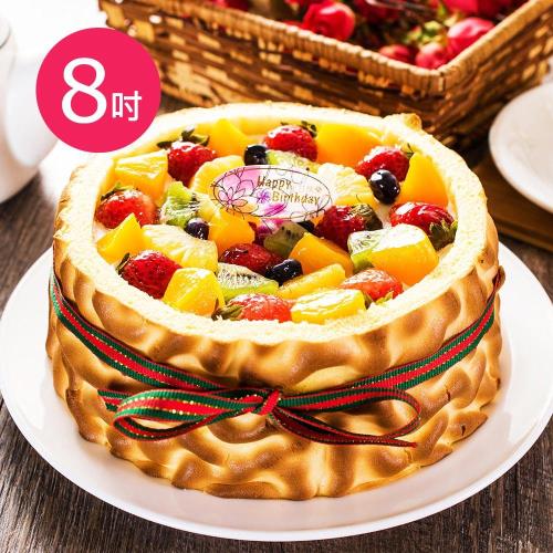 【樂活e棧】母親節蛋糕-虎皮百匯蛋糕(8吋/顆,共2顆)