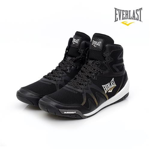 EVERLAST 美國運動品牌-專業拳擊鞋-男-黑/金