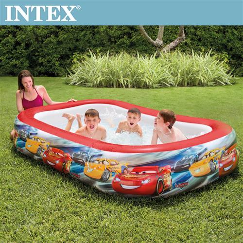 【INTEX】CARS麥坤-長方型游泳池262*175*56cm(770L)適用6歲+(57478)
