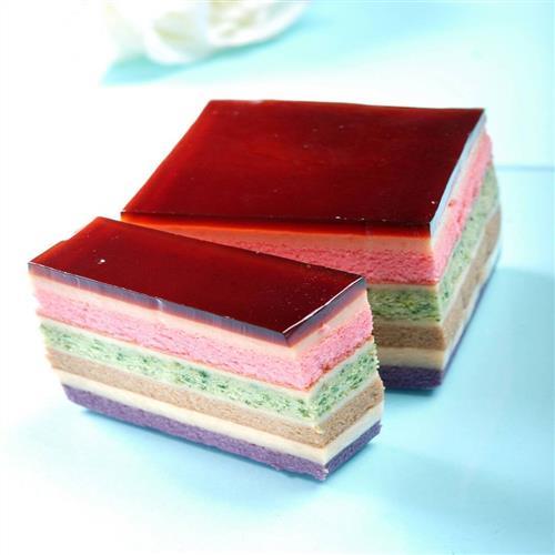 老耿 冰晶千層彩虹布丁蛋糕(六入)