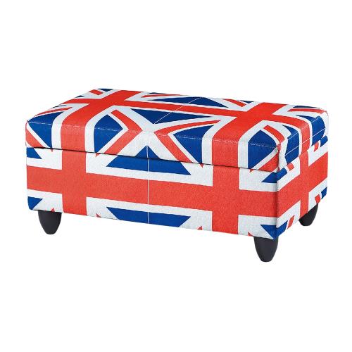 Boden-英倫國旗收納椅凳/長凳/沙發椅