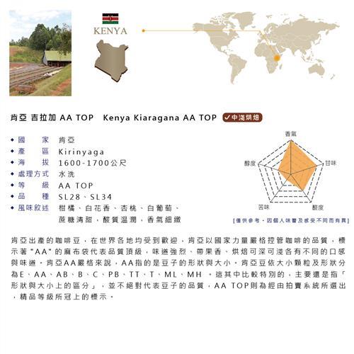 咖啡豆精品莊園 非洲肯亞  AA TOP(咖啡生豆)