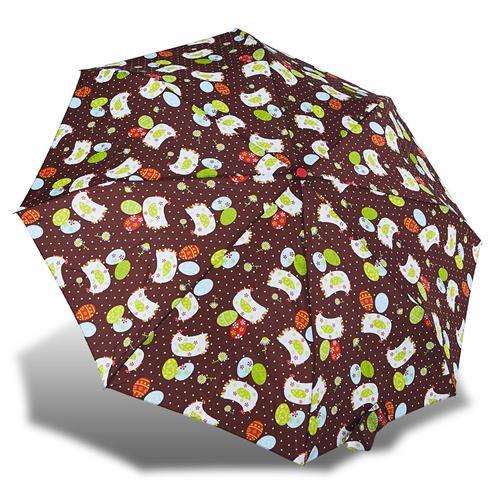 RAINSTORY雨傘-花漾雞(棕)抗UV個人自動傘