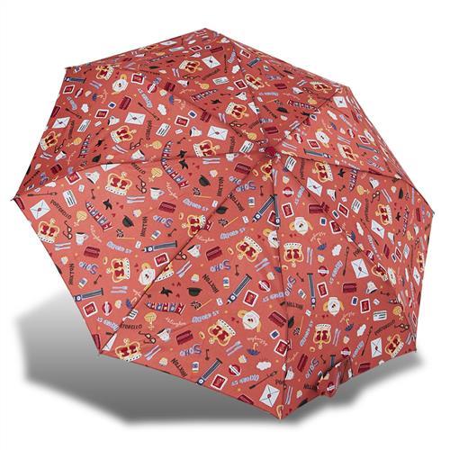 RAINSTORY雨傘-倫敦風情(橙)抗UV個人自動傘