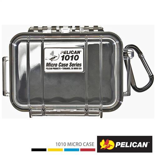 美國 PELICAN 1010 MicroCase 微型防水氣密箱-透明(黑)
