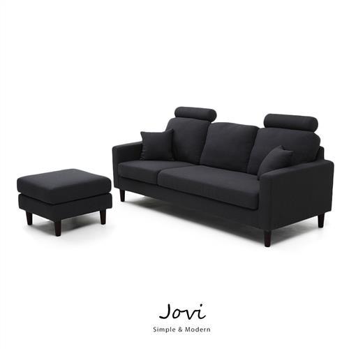 沙發 L型沙發 Jovi簡約三人L型布沙發【obis】