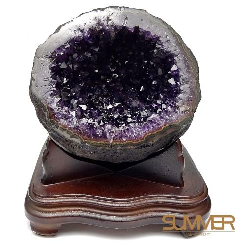 【SUMMER寶石】圓滿招財天然烏拉圭紫晶洞6-7KG(隨機出貨)