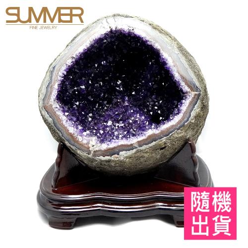 【SUMMER寶石】圓滿招財天然烏拉圭紫晶洞7-8KG(隨機出貨)