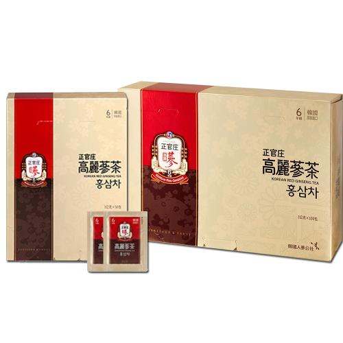 【正官庄】高麗蔘茶(100包/盒)+高麗蔘茶(50包/盒)(加贈提袋)