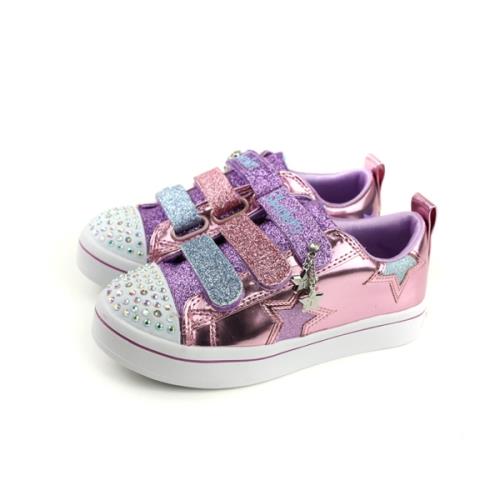 SKECHERS  Twinkle toes 運動鞋 休閒鞋 童鞋 紫色 亮片 10981LPKMT no891