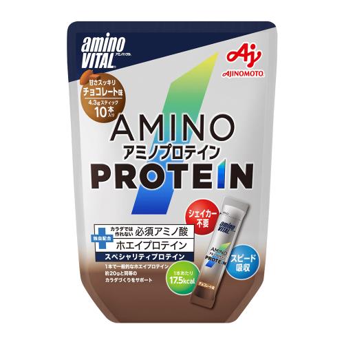 日本味之素 aminoVITAL® 專業級胺基酸乳清蛋白 [巧克力風味]10小包入