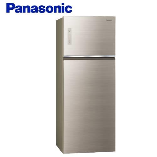 Panasonic國際牌485公升一級能效雙門冰箱(翡翠金)NR-B489TG-N (庫)