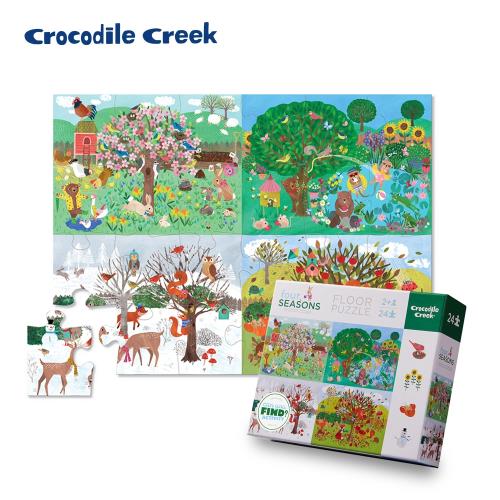 美國Crocodile Creek  幼兒認知互動學習拼圖24片(多款可選)