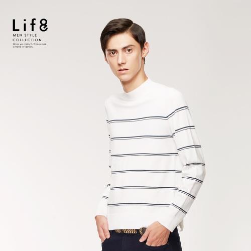 Life8-Formal 彈力紗 簡約小高領 針織衫-11179