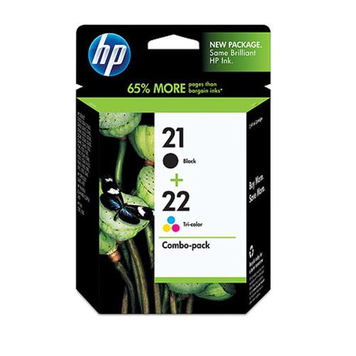 HP NO.21+NO.22 墨水匣組合包CC630AA(黑色+彩色)
