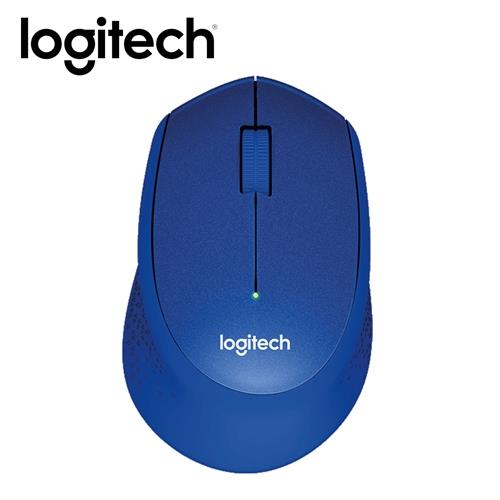 【Logitech 羅技】M331 靜音滑鼠-藍|無線/藍芽滑鼠