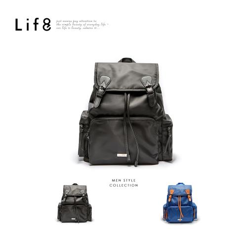 Life8-Casual LUX系列 城市旅行後背包 (附零錢包)-06508