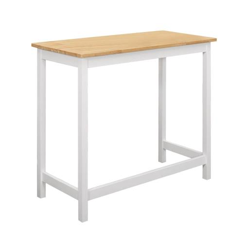Boden-朵恩3.6尺白色實木吧台桌/洽談桌/休閒桌
