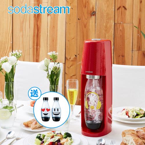 限時下殺↘英國Sodastream時尚風自動扣瓶氣泡水機Spirit (3色)