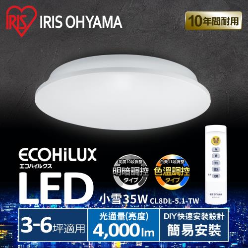【本日最下殺】日本IRIS  LED 遙控 調光調色 吸頂燈 天花板燈 小雪 CL8DL-5.1