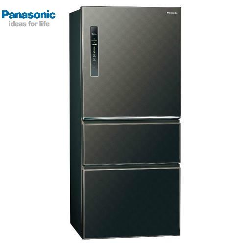 Panasonic國際牌610L三門一級能效變頻電冰箱(絲紋黑)NR-C610HV-V