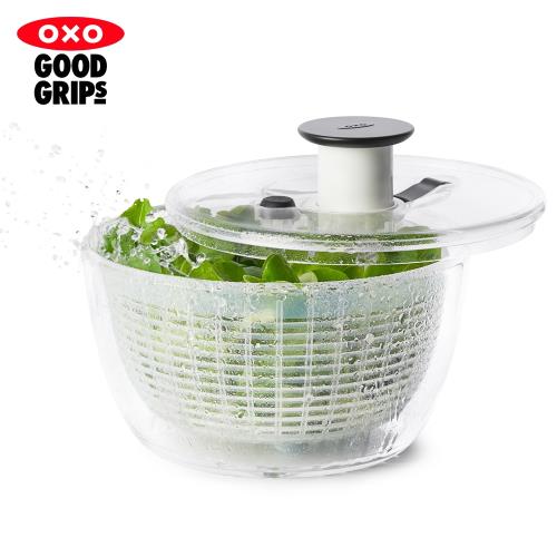 【OXO】按壓式蔬菜香草脫水器V4(脫水籃)-小
