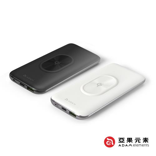 【亞果元素】USB-C PD/QC 3.0 10W無線快充 10000mAh行動電源 （GRAVITY 2）|無線充電板