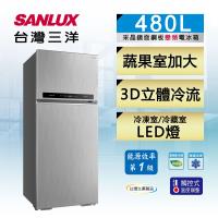 SANLUX台灣三洋 480公升一級能效二門變頻電冰箱 SR-C480BV1B