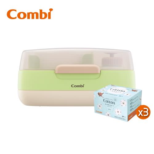 日本Combi 乾巾加濕器+純棉超柔布巾(3盒)優惠組