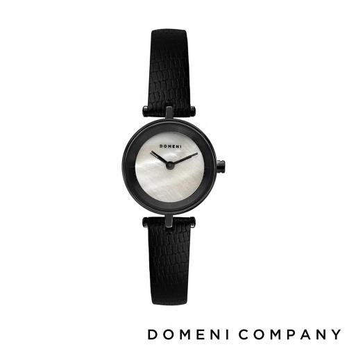 【DOMENI COMPANY】經典迷你系列不鏽鋼女錶(珍珠白錶盤/黑/BLW01P)