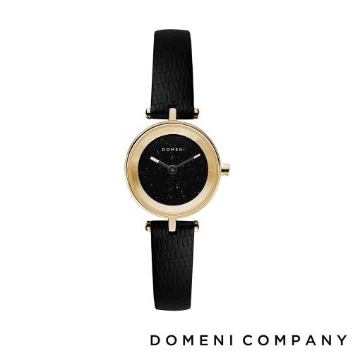 【DOMENI COMPANY】經典迷你系列不鏽鋼女錶(星空黑錶盤/金/GLW01SD)