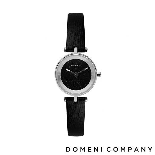 【DOMENI COMPANY】經典迷你系列不鏽鋼女錶(星空黑錶盤/銀/SLW01SD)