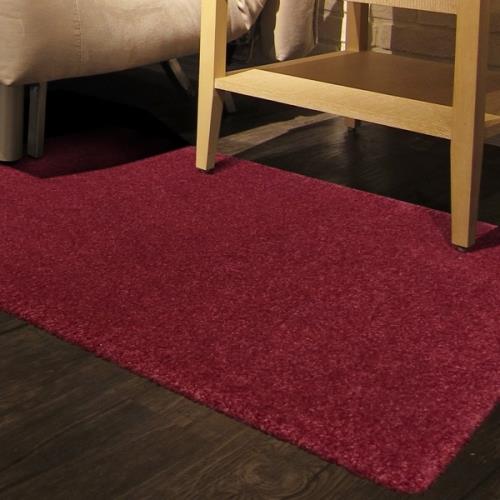 范登伯格 羅納 經典素面比利時進口厚織地毯-紅款-60x115cm
