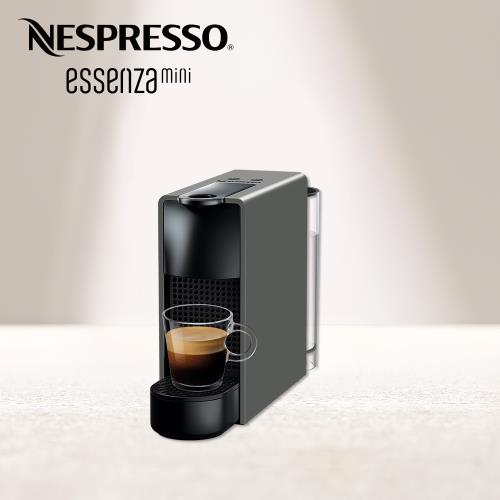 【Nespresso】膠囊咖啡機 Essenza Mini 優雅灰|膠囊咖啡機