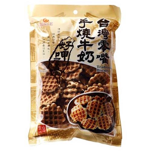 【巧益】台灣零嘴手燒牛奶煎餅160g