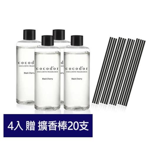 韓國cocodor經典室內擴香補充瓶200ml(4入) 贈擴香棒20支-多款香味可選