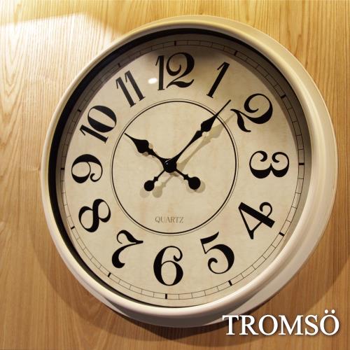 TROMSO-法式香榭_時尚大數字刷白時鐘