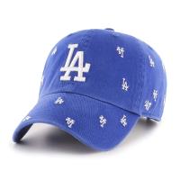 【MLB】47BRAND CLEAN UP LA LOGO 刺繡棒球帽 老帽(藍色 白LOGO)