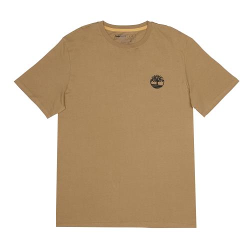 Timberland 男款小麥色背面大樹LOGO短袖T恤A29RXP47