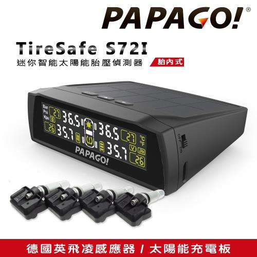 【PAPAGO!】TireSafe S72I 迷你智能太陽能胎壓偵測器-胎內式