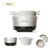 【超值雙鍋組】Vermicular日本製IH電子鑄鐵鍋-買IH登錄送23CM鑄鐵鍋+原木磁力鍋墊