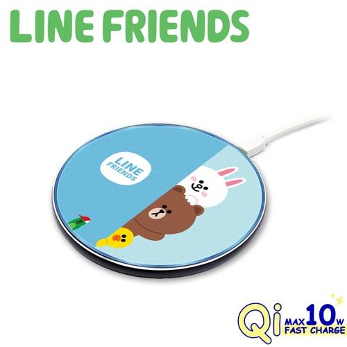 LINE FRIENDS極薄快充Qi 10W無線充電板|無線充電板