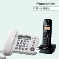 Panasonic 松下國際牌數位子母機電話組合 KX-TS580+KX-TG3411 (經典白+經典黑)