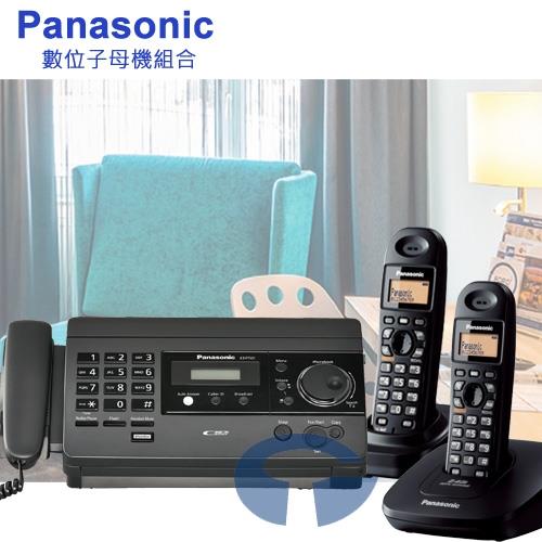 Panasonic 松下國際牌傳真/無線電話組合 KX-FT501+KX-TG3612 (經典黑)